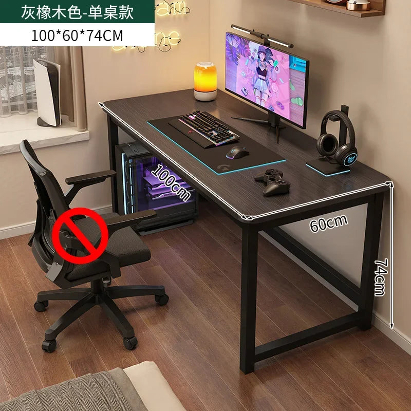 Escritorio de computadora ergonómico, escritorio gaming, mesa de oficina de altura ajustable, escritorio de estudio que ahorra espacio, para habitaciones pequeñas, escritorios para el hogar, muebles