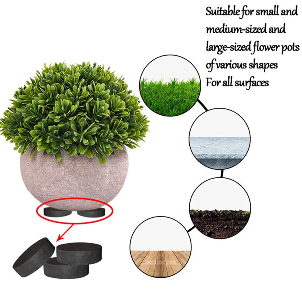 40/160 piezas patas para macetas redondas de EVA, elevadores invisibles para macetas, kit autoadhesivo antideslizante, elevadores para macetas, accesorios de jardinería