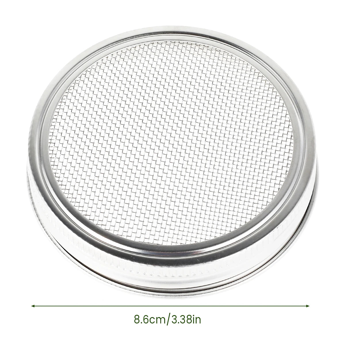 1/2 Pcs Seed Sprouter Germination Cover Stainless Steel Seed Sprout Can Lid Washable Wide Mouth Mason Jars Screen for Grow Bean