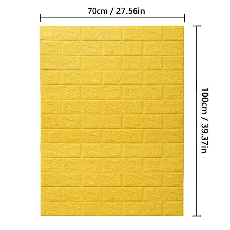 70cmx1/2/3/5/10m 3D Paper Wall Adhesive Living Room PVC Self-adhesive Panels Home Decoration Wallpapers Waterproof Wall Stickers