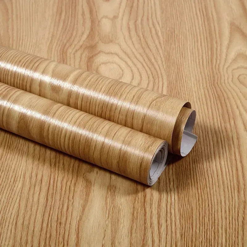 Pegatinas de grano de madera engrosado de 40 cm, impermeables, autoadhesivas, de PVC, para armario, escritorio, muebles modernos, papel tapiz decorativo