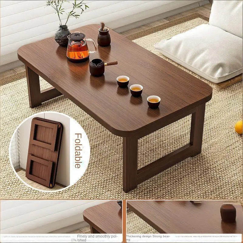 Mesa plegable, mesa para ventanal, mesa tatami, mesa de centro pequeña, mesa de comedor para cama, mesa baja