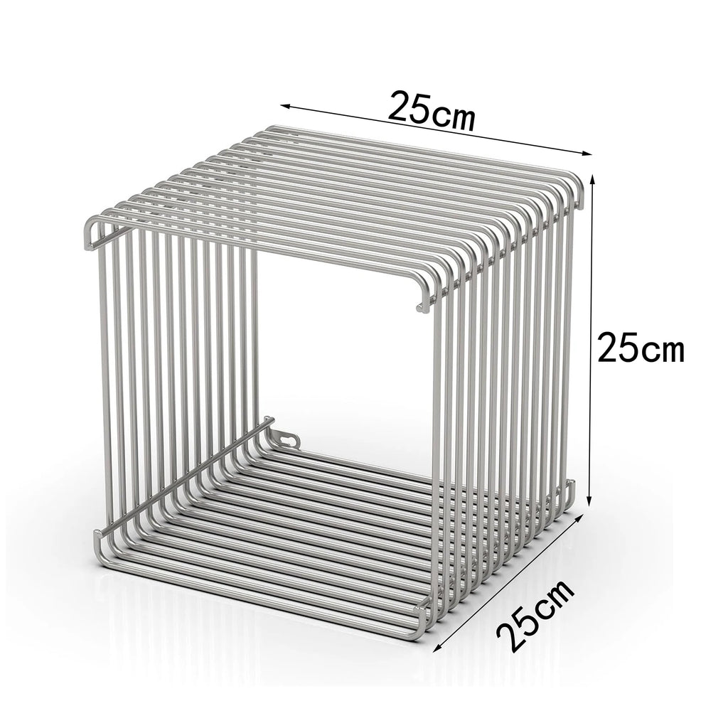 Side Table with Metal Frame, Modern Minimalist End Table, Space-Saving Bedside Table, Nightstand Suitable for Bedroom