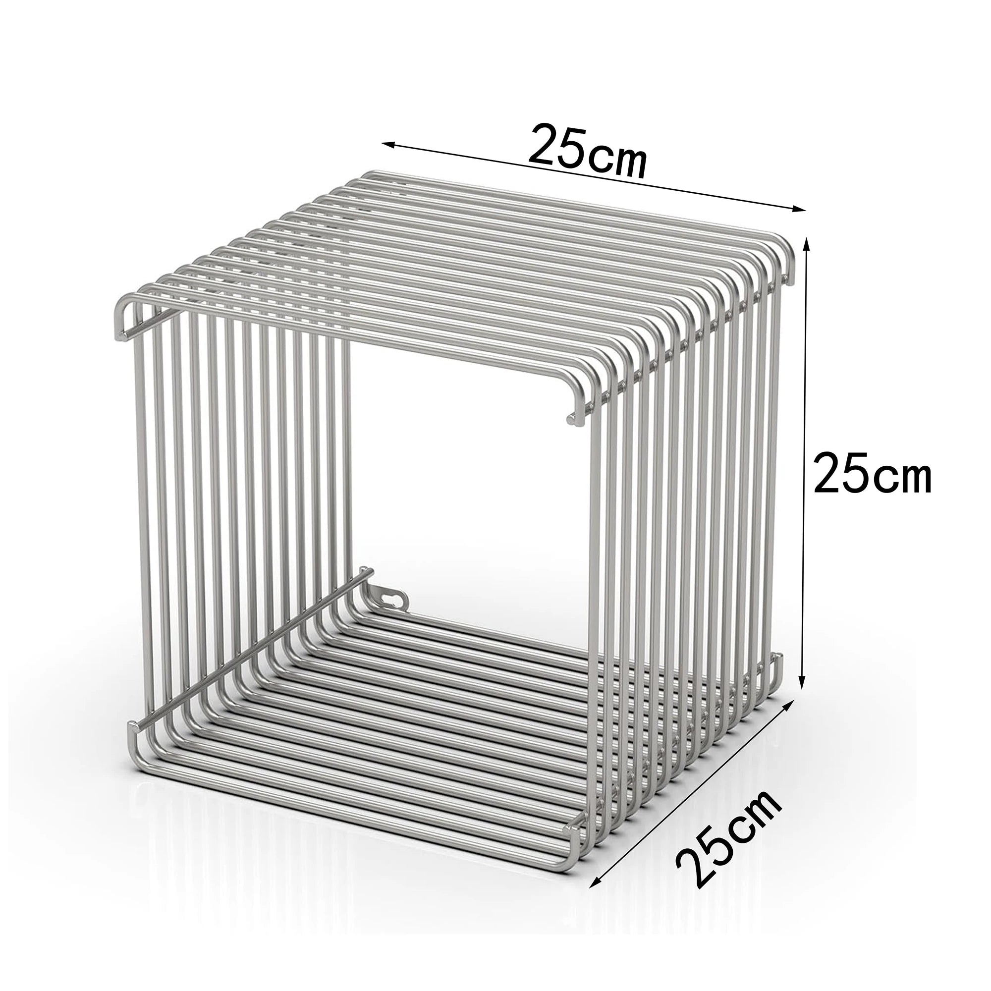 Side Table with Metal Frame, Modern Minimalist End Table, Space-Saving Bedside Table, Nightstand Suitable for Bedroom