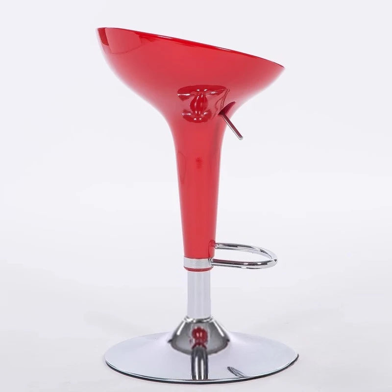 Taburete de Bar Giratorio de Altura Ajustable Silla de Mostrador de Cuero PU Respaldo Reposapiés Taburete Alto de Cocina Moderno Minimalista