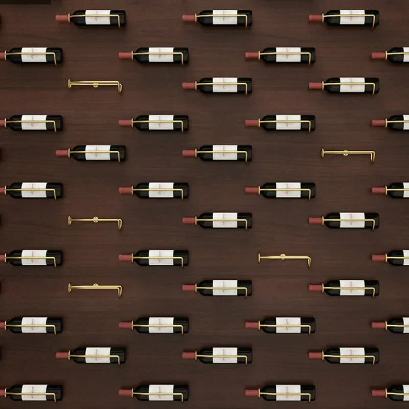 Soporte de pared para vinos, accesorios para bodega de vino, estante de almacenamiento de cerveza y champán, exhibición de metal de hierro, estante de soporte JJ001