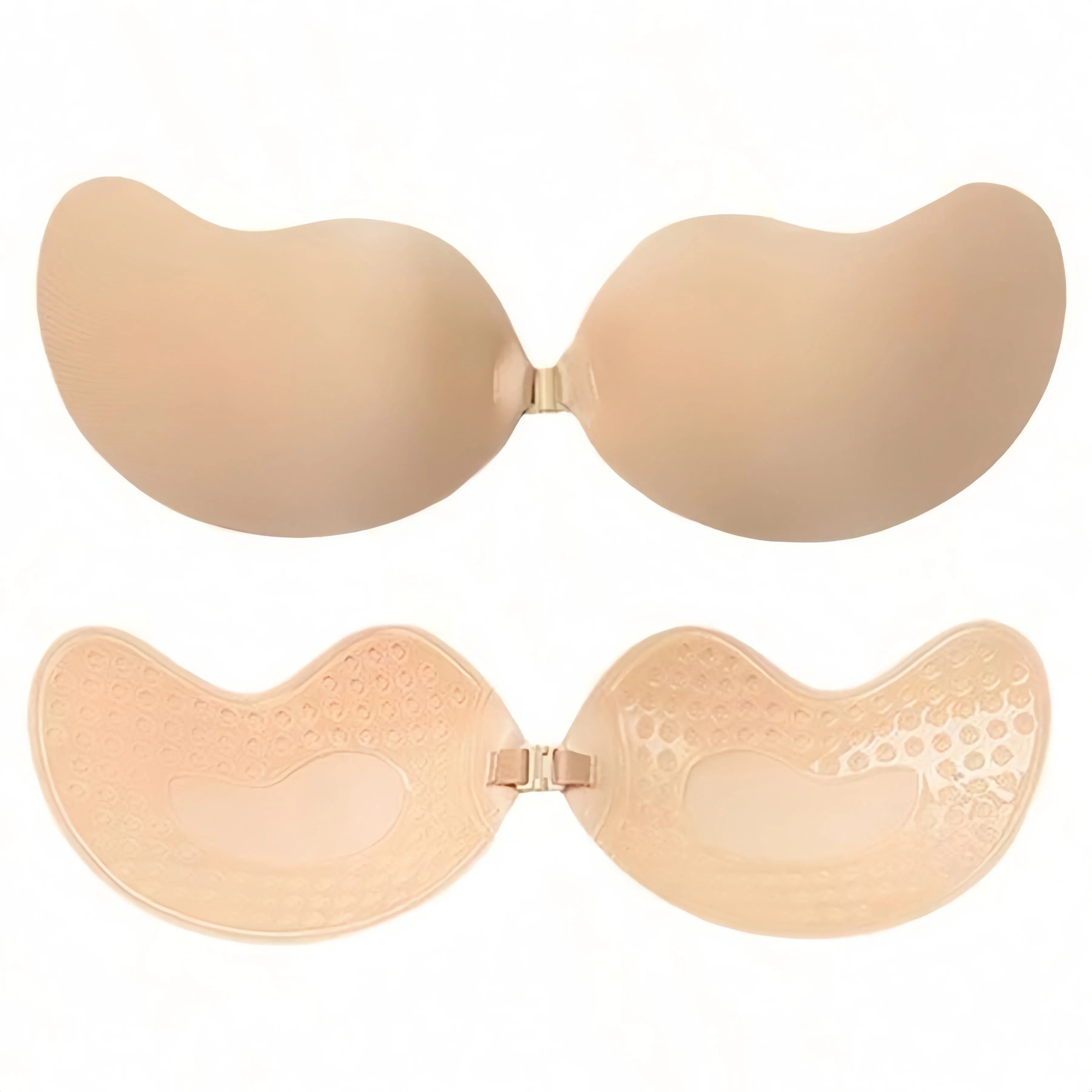 Parche de pecho de mango pequeño pecho recogido, vestido de novia de tirantes para mujer, invisible, impermeable de verano, con levantamiento de copa fina