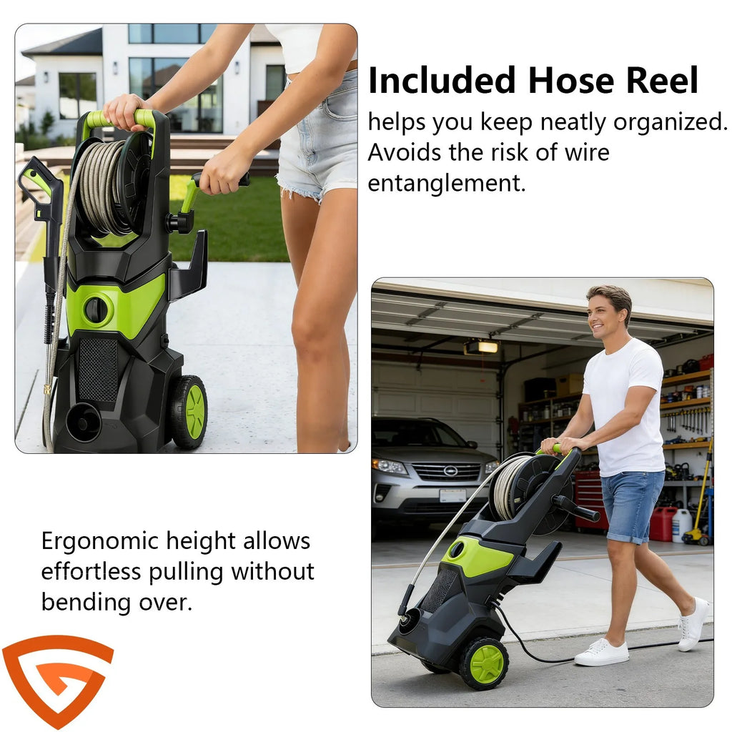 US Electric Pressure Washer 5000PSI Max 3.2 GPM Power Washer Cleaning Machine
