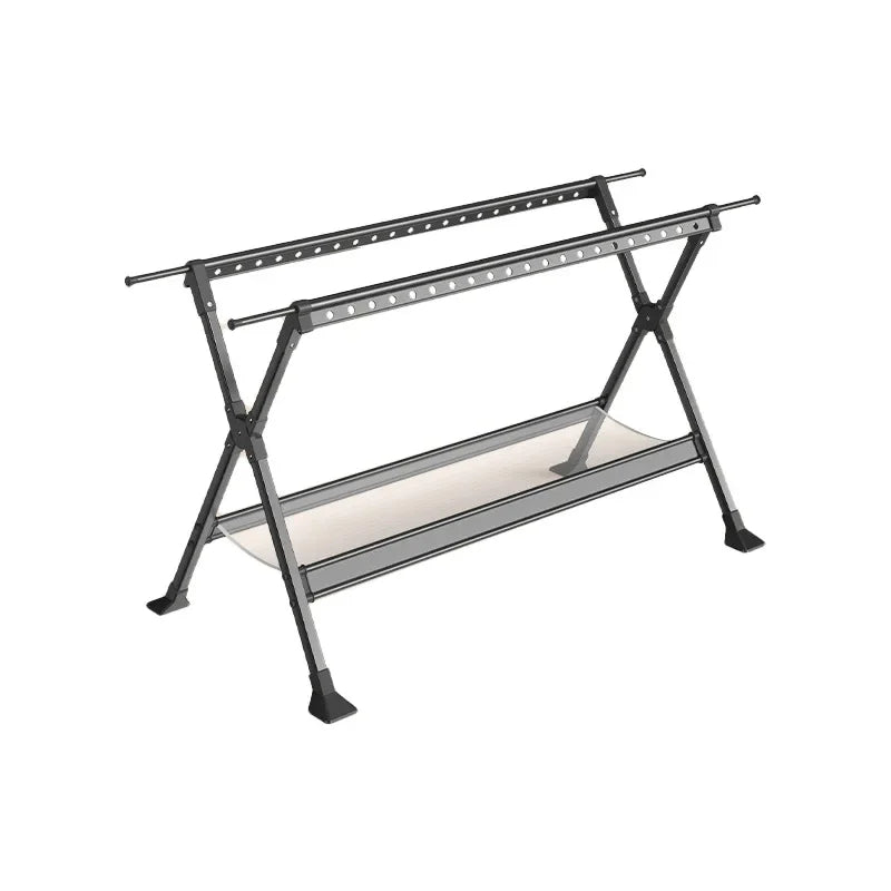 Tendedero de pie a techo Estante de secado plegable de aleación de aluminio para exteriores de instalación gratuita Tendedero de ropa para niños