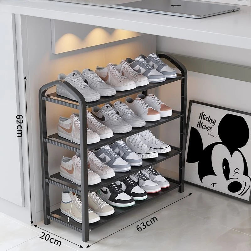Zapatero desmontable para dormitorio, almacenamiento a prueba de polvo, estante para zapatos multicapa, artefacto que ahorra espacio, zapatero plegable y extraíble.