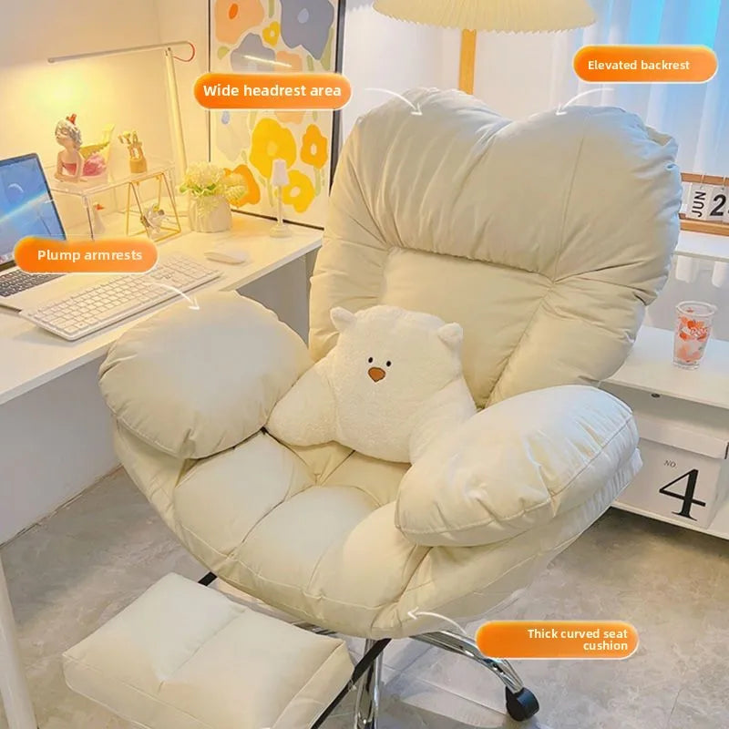 Silla ergonómica de oficina, silla de juego, sofá cómodo y suave, sedentario no cansado, Fauteuil De Bureau, material de oficina para el hogar