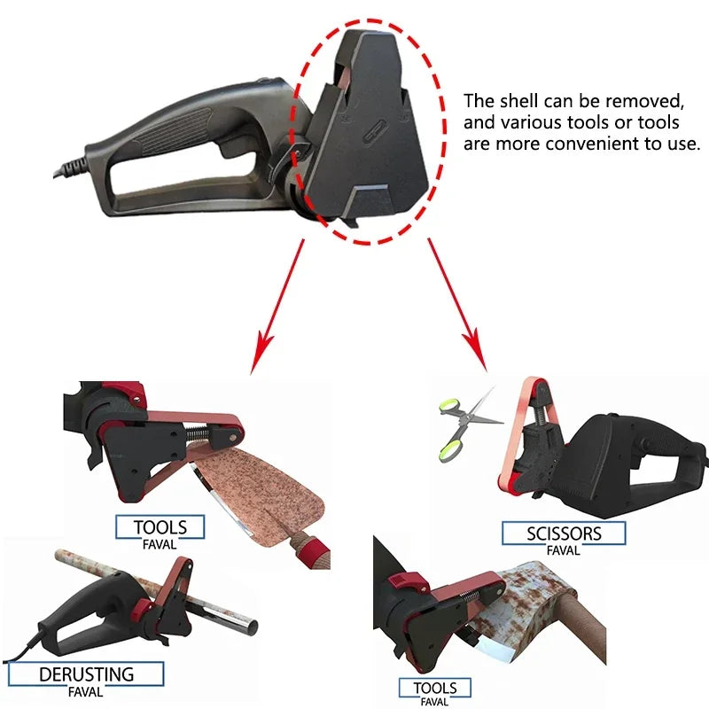 Afilador de cuchillos eléctrico profesional, amoladora, bandas de lijado, máquina de afilar de cocina, sistema de pulido, herramientas de carpintero, NOVEDAD 2022