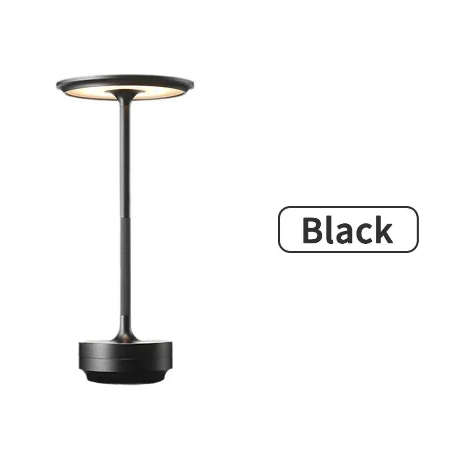 Lámpara de Mesa Inalámbrica Recargable para Dormitorio, Recargable, Táctil, Vela de Camping, Creativa, USB-C, Lámpara de Escritorio