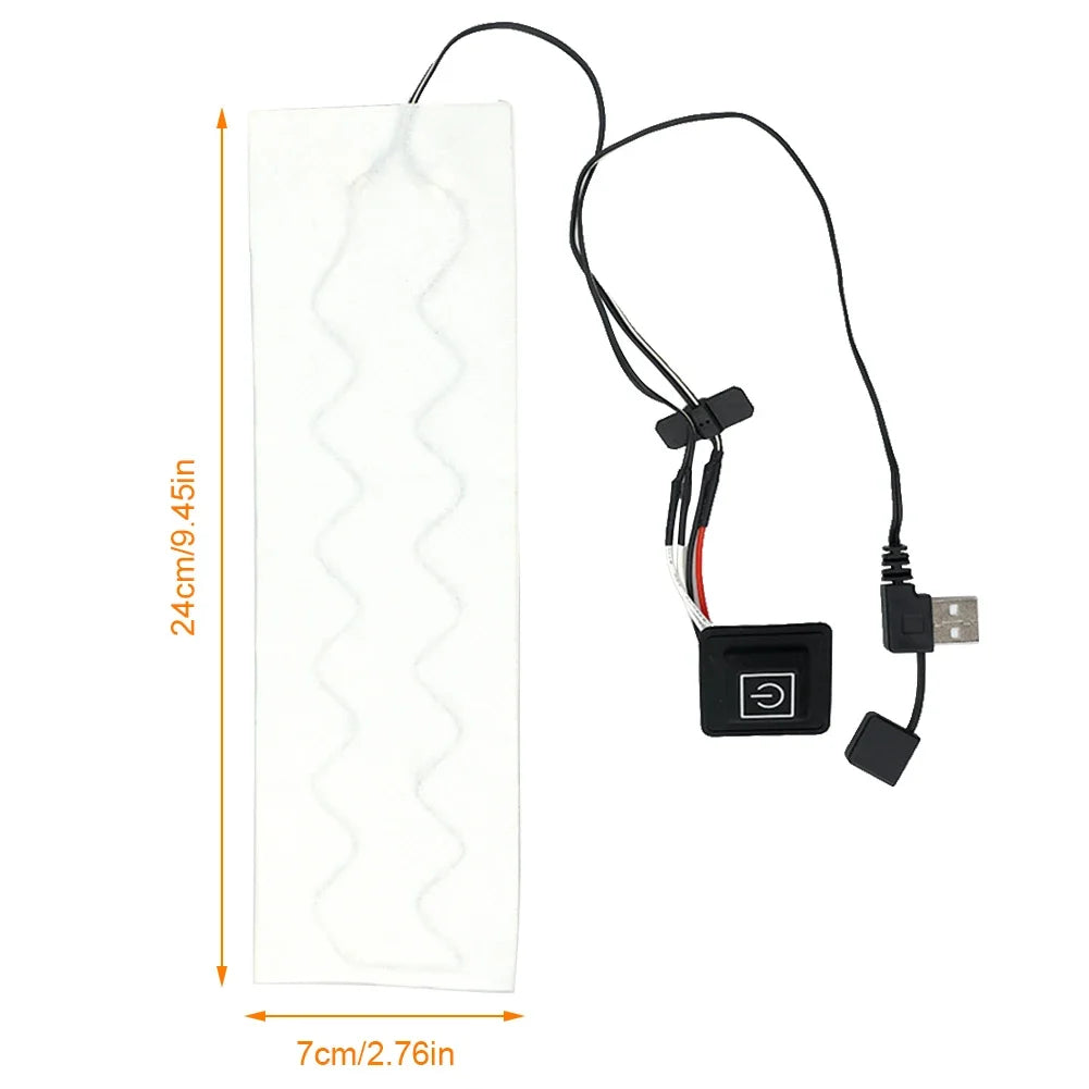 Almohadillas térmicas de 3 niveles para pantalones de invierno, almohadillas térmicas USB para ropa térmica DIY para camping de invierno al aire libre, senderismo, esquí, ciclismo