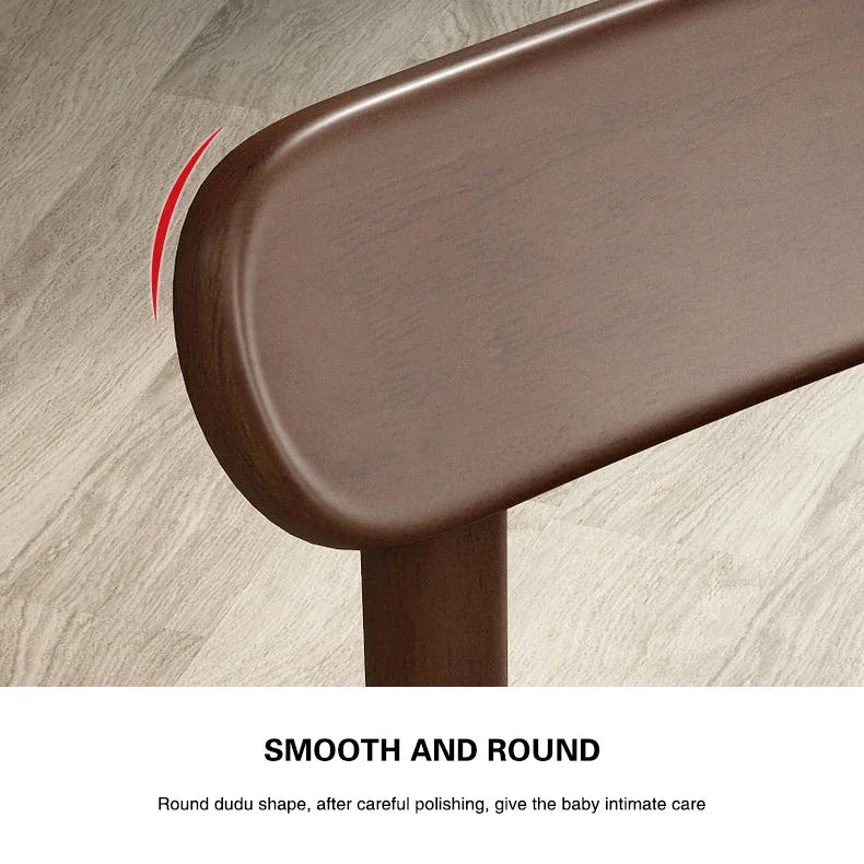 Silla con respaldo de madera maciza, taburete bajo pequeño para sala de estar, silla de comedor antideslizante, taburete para cambiarse los zapatos en el dormitorio infantil