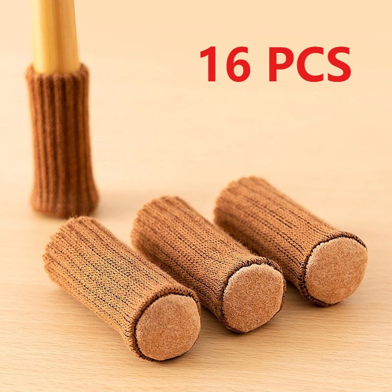 16 protectores de suelo para patas de silla, de punto, antideslizantes, silenciosos y gruesos, para muebles y mesas