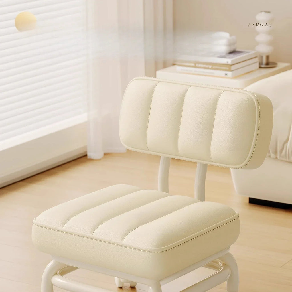 Taburete Pequeño Respaldo Rueda Universal Taburete Blando Sofá Infantil Mesa de Centro Silla Pequeña Polea Taburete Bajo Taburete Portátil