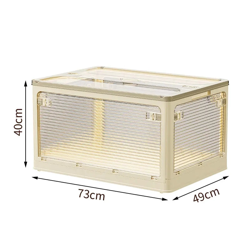 Caja de Almacenamiento Plegable para el Hogar, Caja de Almacenamiento Multifuncional de Gran Capacidad a Prueba de Humedad y Plagas