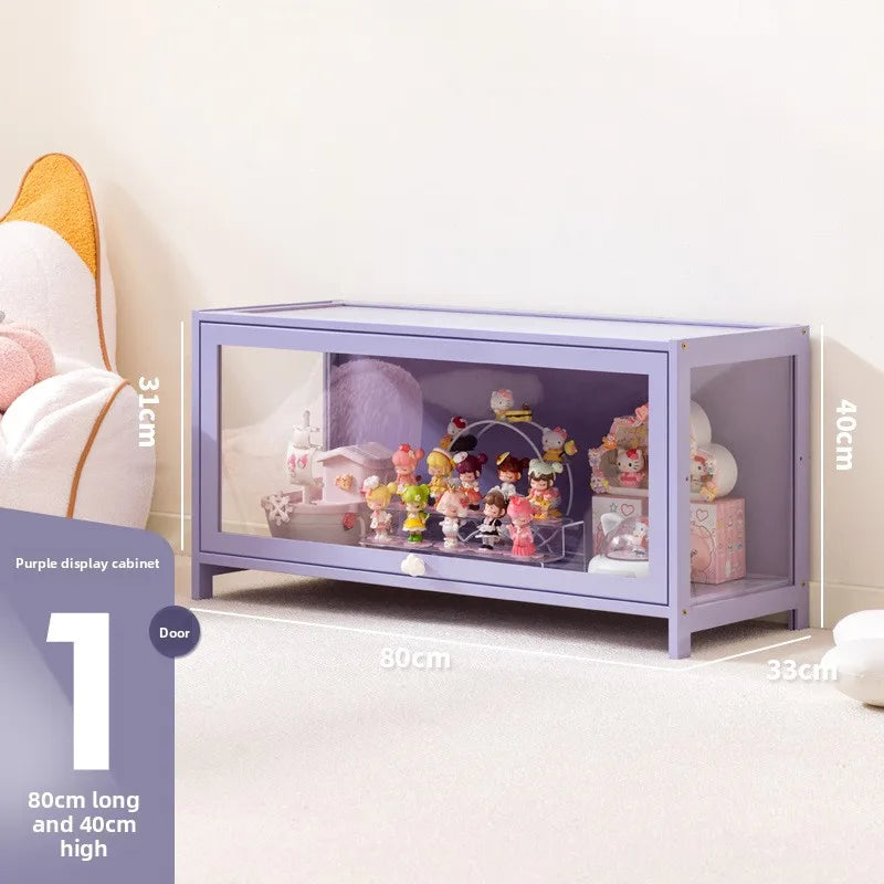 Caja de almacenamiento de figuras, estante de exhibición, caja de almacenamiento a prueba de polvo para bloques de construcción, vitrina para muñecas y figuras