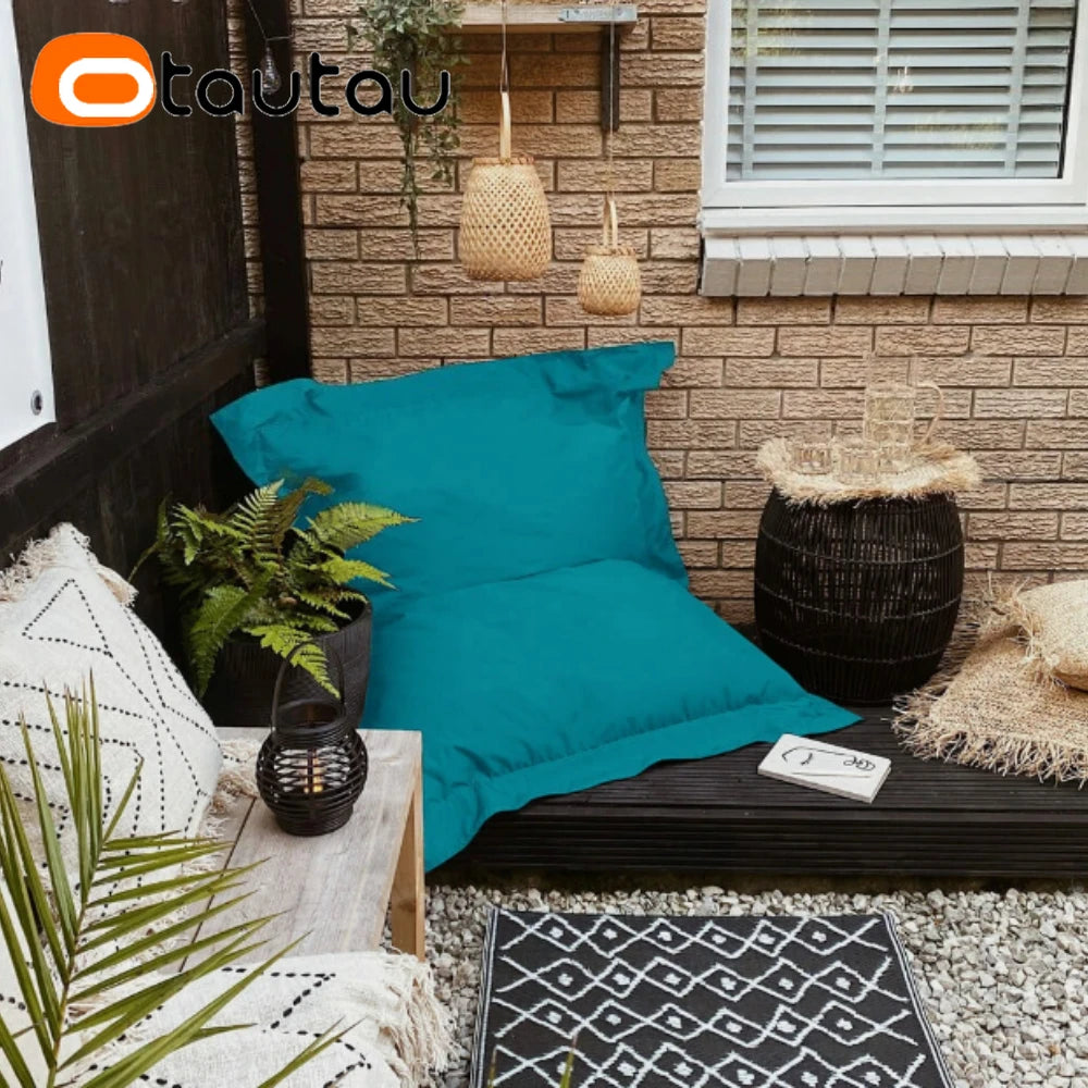 Funda de cojín para exteriores OYAUTAU, puf, flotador de piscina de playa, tumbona DD034 [¡Sin relleno! ¡Necesitas comprar el relleno tú mismo!]