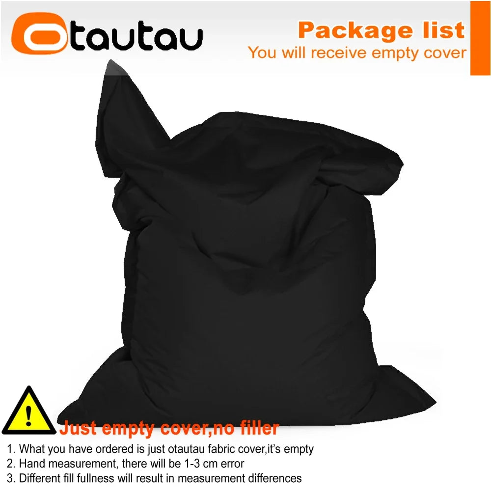 OTAUTAU M/L Funda para Puf de Exterior/Hogar 140x180cm DD103【¡Sin Relleno Dentro! ¡Usted Necesita Comprar el Relleno Por Sí Mismo!】