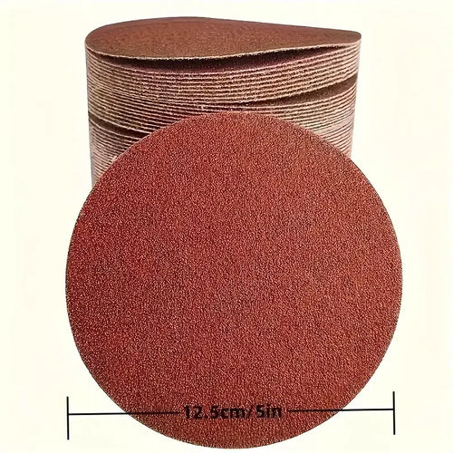 15/60Pcs Sheet 5 Inch Premium Sandpaper Set - 60 to 1000 Grain Size for High Efficiency Polishing of Metals, Wood and Non-Metals