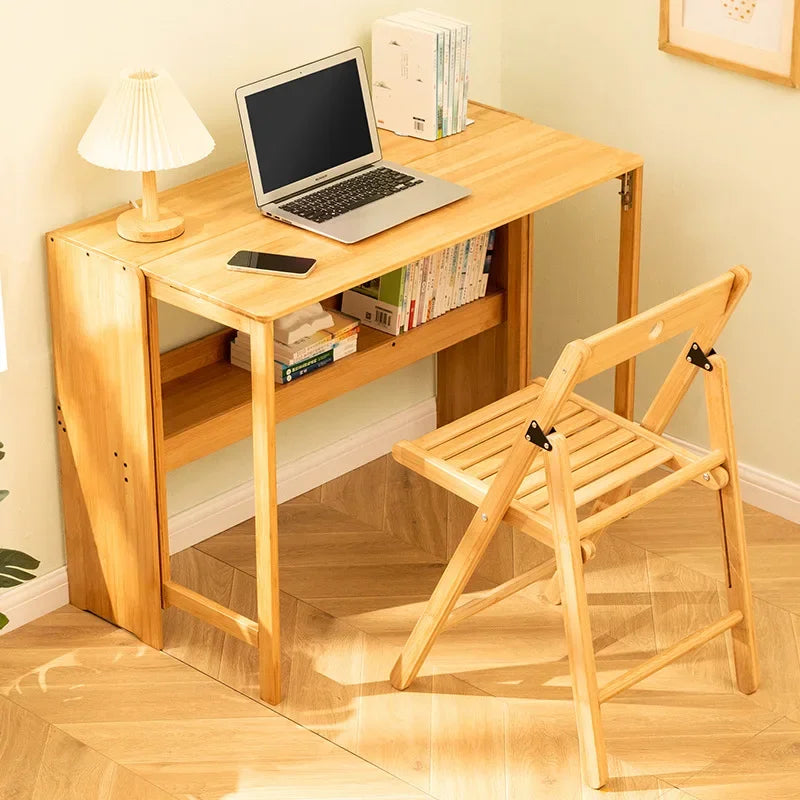 Escritorio de ordenador plegable, escritorio de oficina en casa, escritorio simple, banco de trabajo para dormitorio, escritorio simple de estudio y escritura.