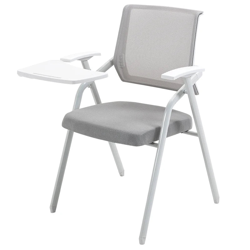 Silla de capacitación plegable con tablero de escritorio, tablero de escritura plegable, sala de reuniones de oficina, mesa y sillas integradas, conferencia