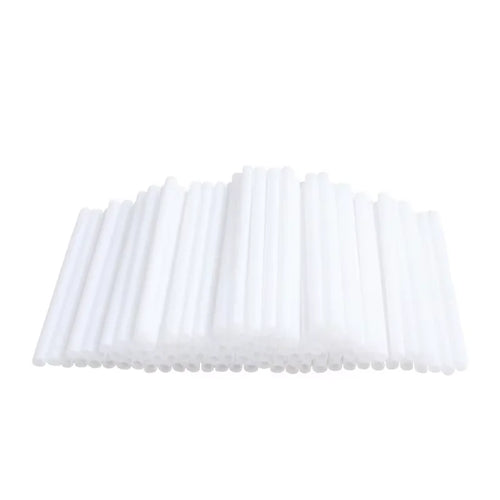 50 unidades de palitos de 15 cm para piruletas, cake pops, color blanco, reutilizables, para dulces, postres YY178