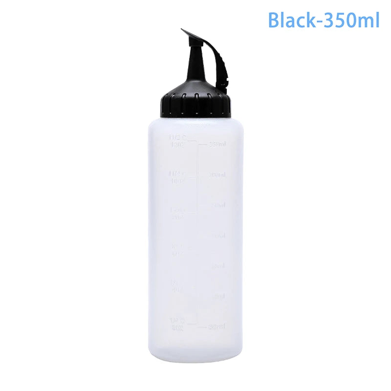 175ML/350ML Large Squeeze Condiment Bottles With Nozzles Ketchup BBQ Sauces Olive Oil Bottle Dispenser Squeeze Sauce Bottle