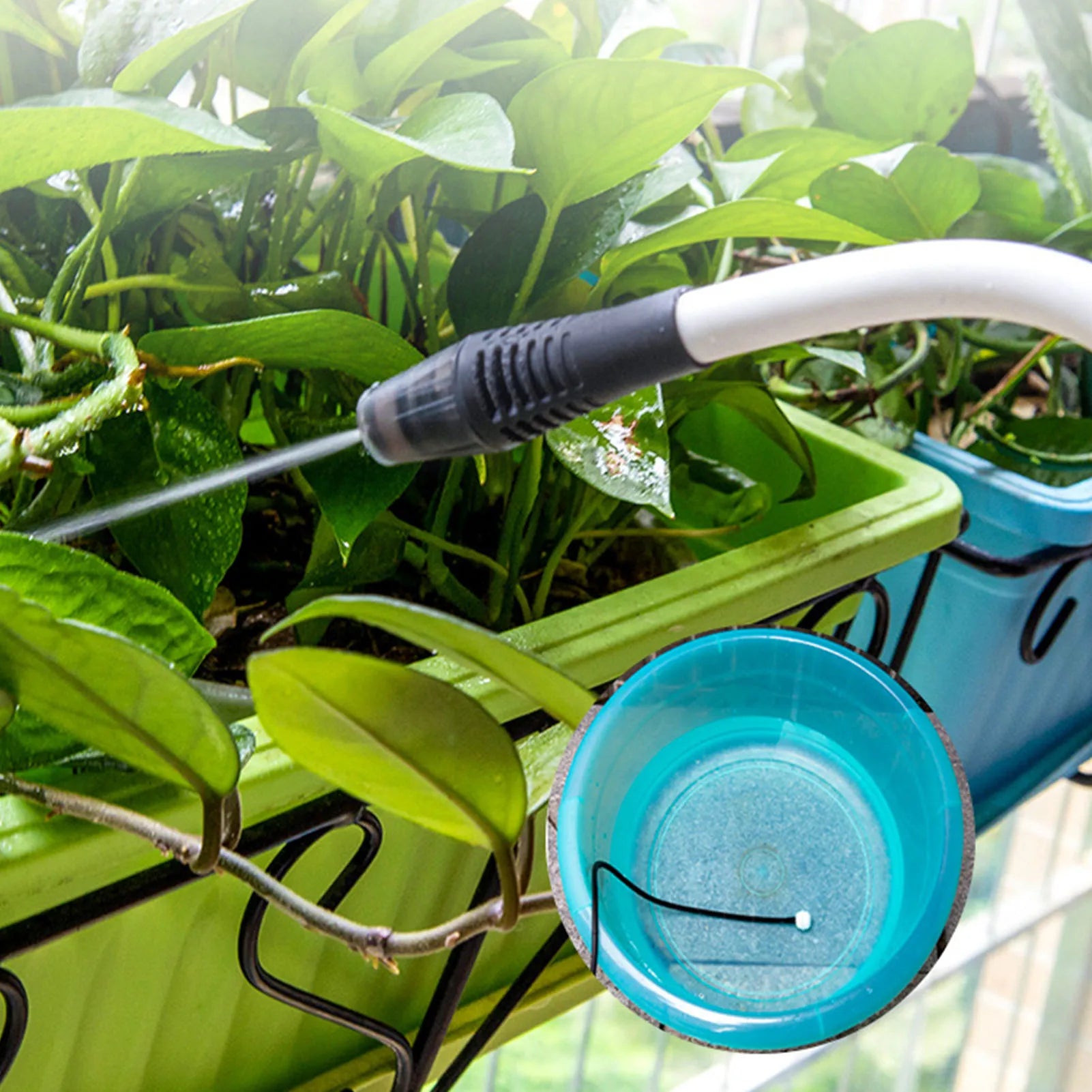 Pulverizador Eléctrico de Riego, Pulverizador Eléctrico Automático, Pulverizador de Riego Flexible de Litio Recargable, Pulverizador de Agua de 500mAh
