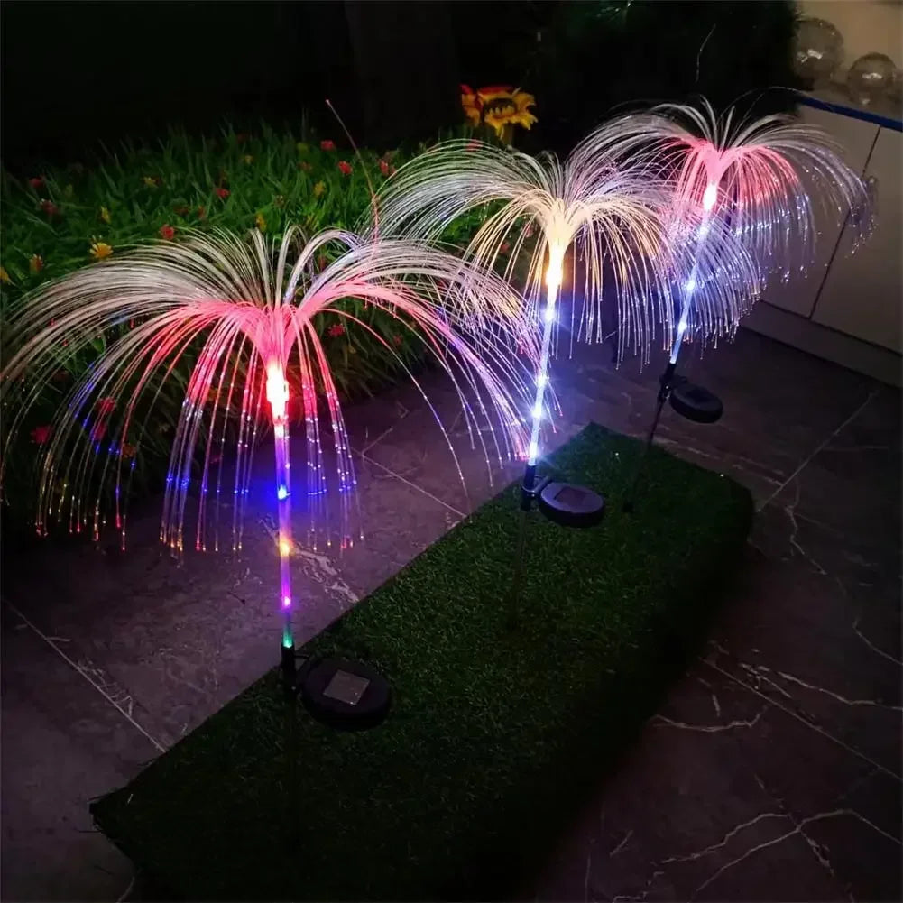 Luces solares LED de jardín medusas, impermeables para exteriores, adornos navideños, decoración de patio, balcón, césped, lámpara de flores con energía solar