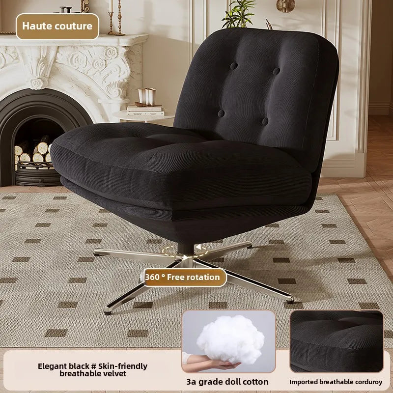 Sillón individual, lujo ligero, estilo medieval Bauhaus, sillón de ocio para sala de estar, sofá perezoso para dormitorio