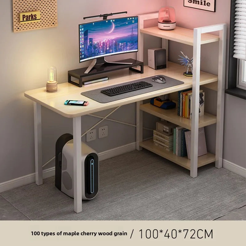 Mesa de juegos Mesa de ordenador Escritorio Mesa con estantería Mesa de juego Escritorio