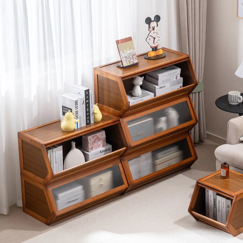 Multi functional stackable storage cabinet with lid, miscellaneous storage box, household storage box, bedside cabinet