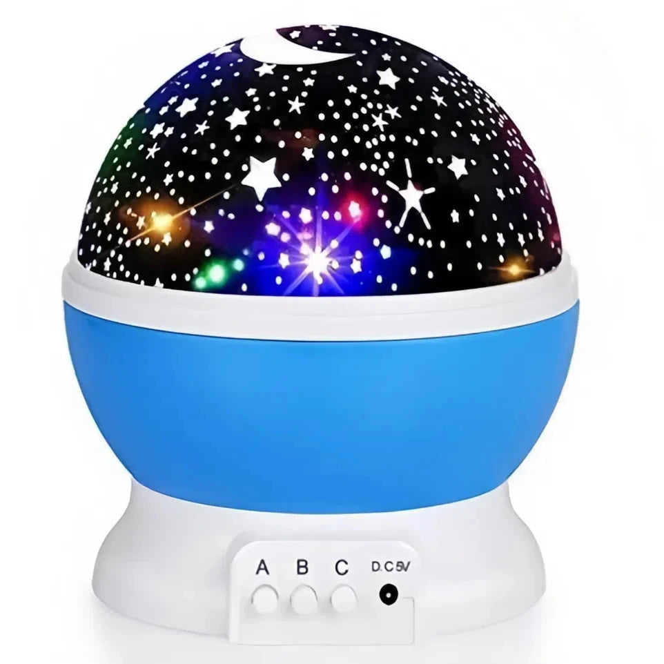 Lámpara de proyector de estrellas, luces nocturnas divertidas para niñas y niños, proyector LED giratorio de cielo estrellado y luna para decoración de habitación infantil