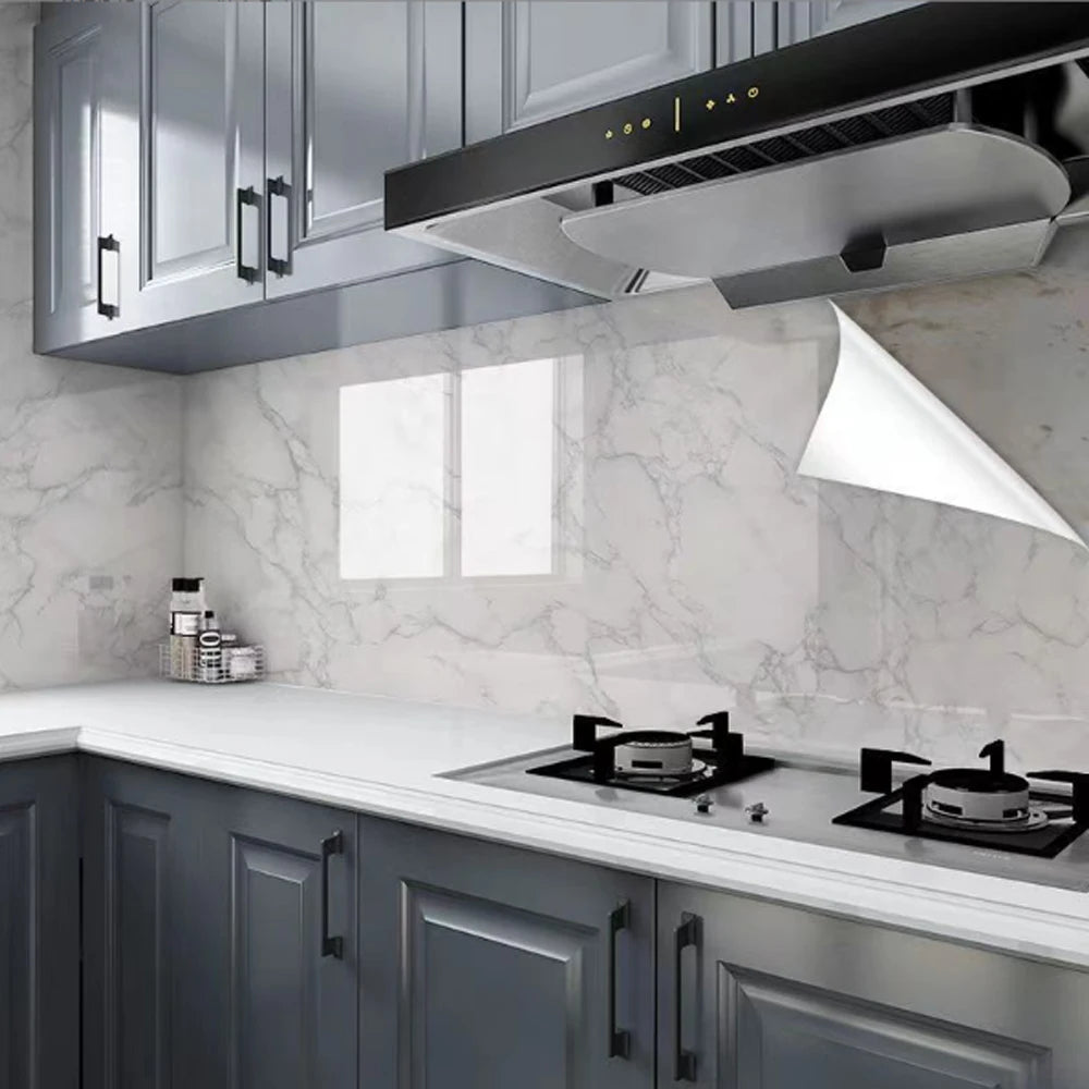 Papel pintado autoadhesivo de mármol de 55 cm, papel de contacto de vinilo, pegatinas de pared impermeables de PVC para sala de estar, cocina, película de decoración del hogar