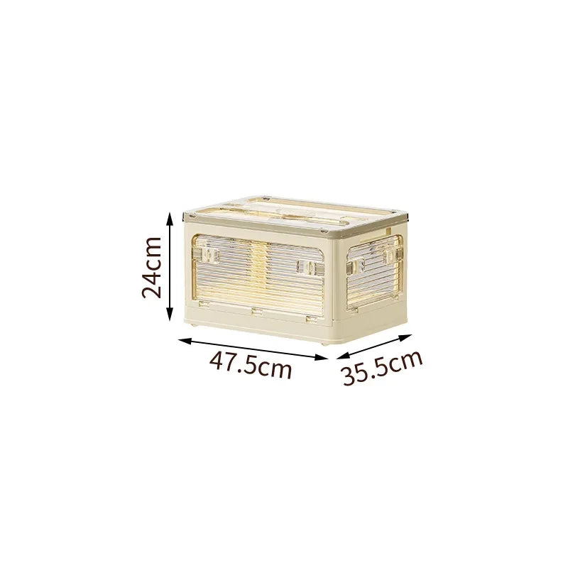 Caja de Almacenamiento Plegable para el Hogar, Caja de Almacenamiento Multifuncional de Gran Capacidad a Prueba de Humedad y Plagas