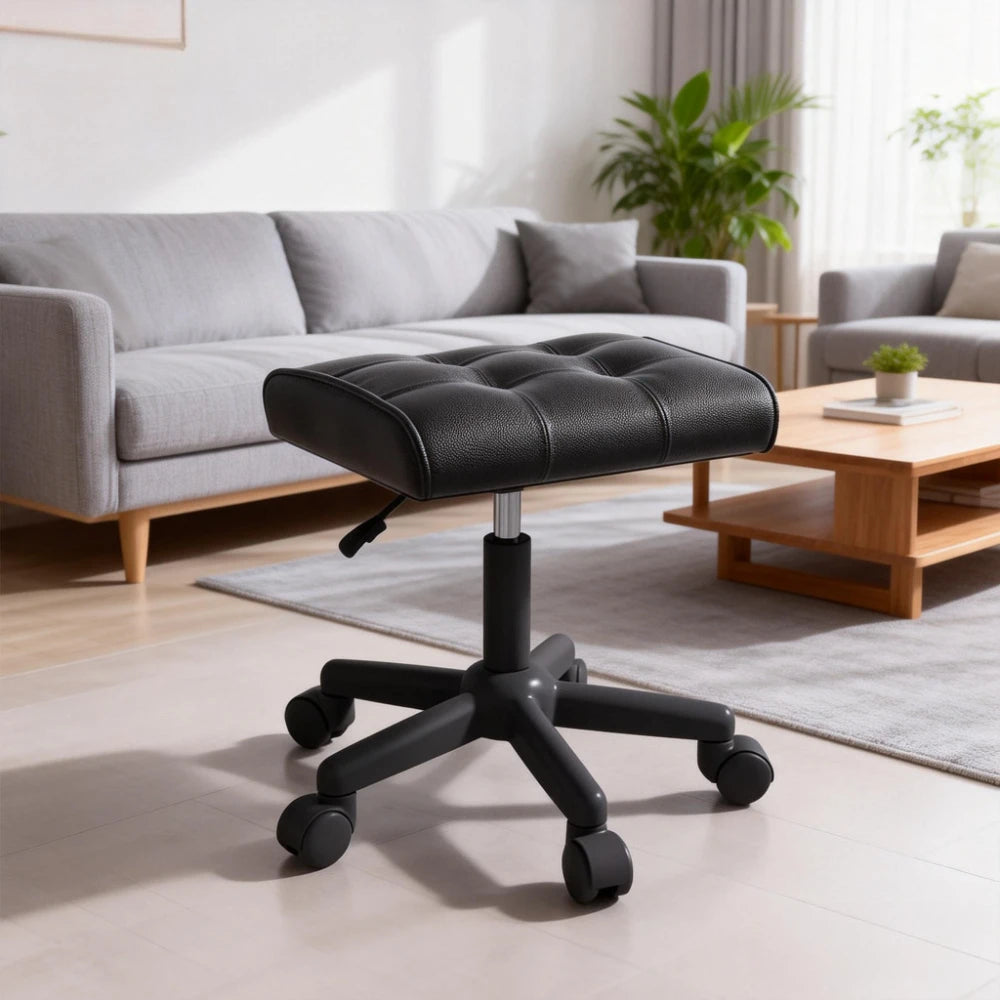 Reposapiés de altura ajustable para silla de oficina, reposapiés elevador debajo del escritorio con espuma viscoelástica, reposapiernas ergonómico para sofá de casa