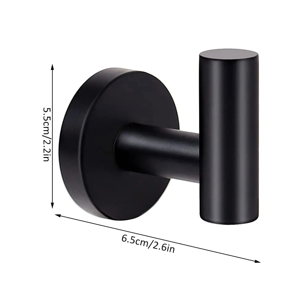 2 unidades de ganchos pulidos para toallas de baño, perchero de acero inoxidable con tornillos, soporte para toallas, gancho para colgar para cocina de hotel