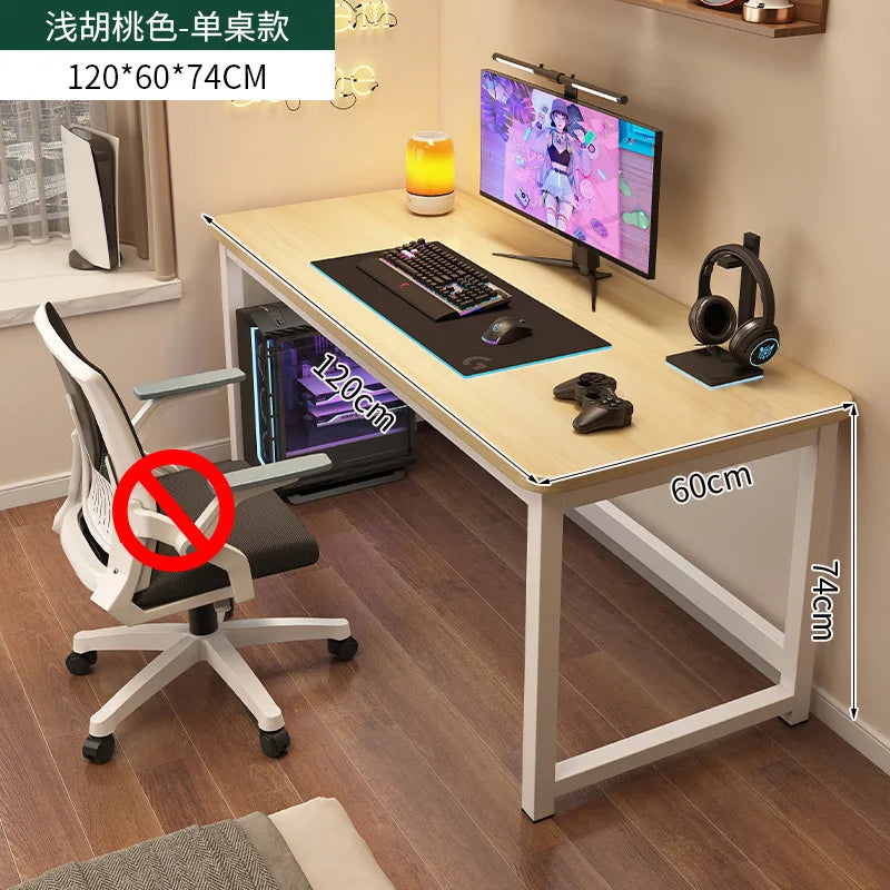 Escritorio de computadora ergonómico, escritorio gaming, mesa de oficina de altura ajustable, escritorio de estudio que ahorra espacio, para habitaciones pequeñas, escritorios para el hogar, muebles