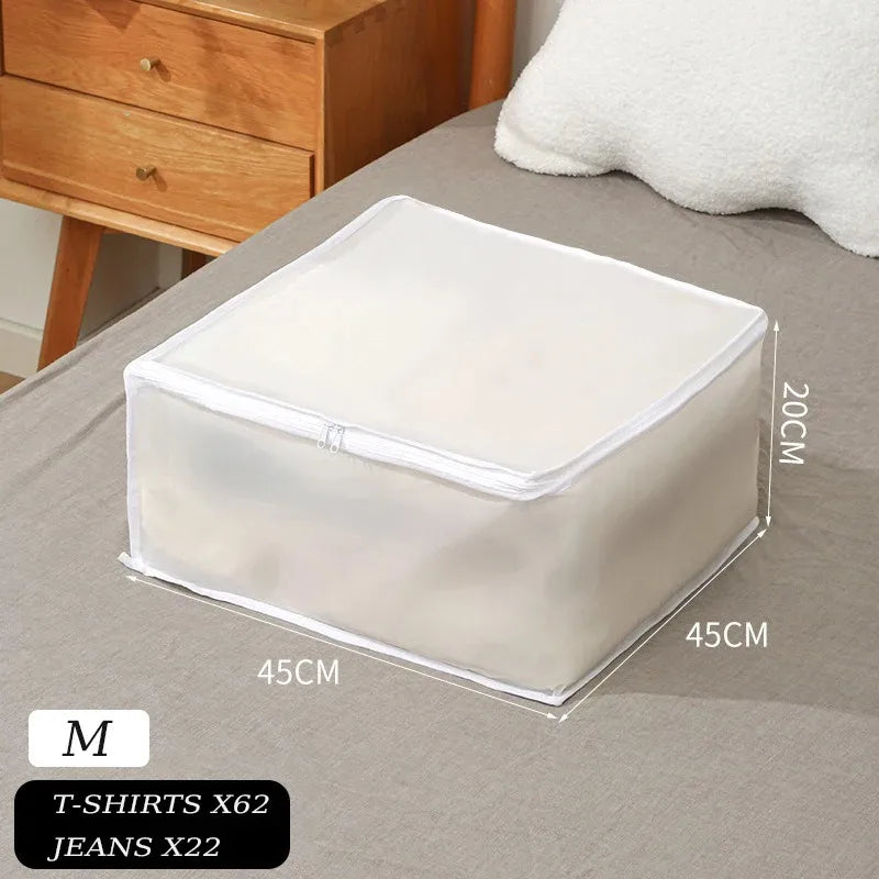 Bolsa de almacenamiento para debajo de la cama, bolsa plegable para edredones, caja de almacenamiento para ropa de armario, organizador a prueba de polvo, bolsa de almacenamiento de edredones de gran capacidad