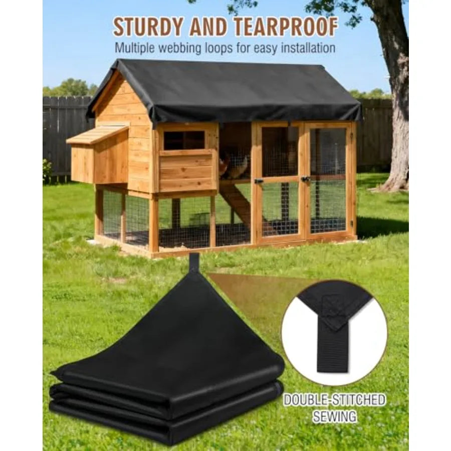 Lona Impermeable de Servicio Pesado de 20 Mil con Lazos Reforzados de Cincha Lona Multiusos de Tela Oxford para Leña Techo Cámper