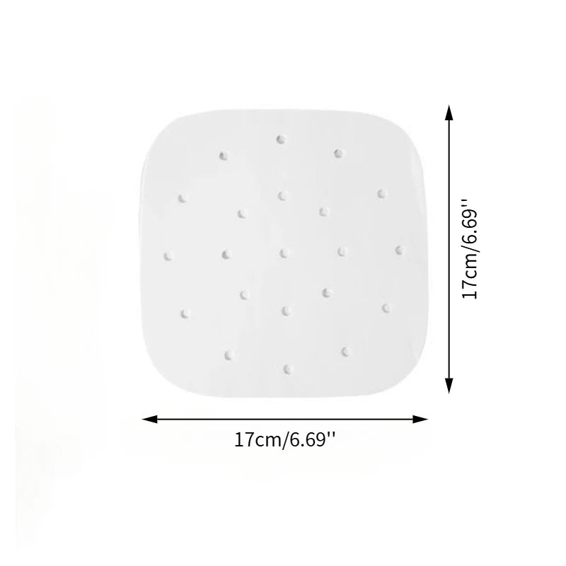 50Pcs Air Fryer Parchment Paper Liners Disposable Square Non-Stick Oven Oil-absorbing Paper Baking Accessories