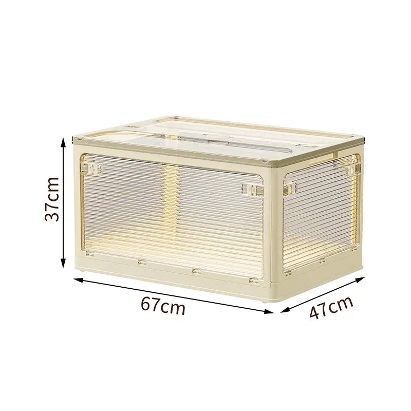 Caja de Almacenamiento Plegable para el Hogar, Caja de Almacenamiento Multifuncional de Gran Capacidad a Prueba de Humedad y Plagas