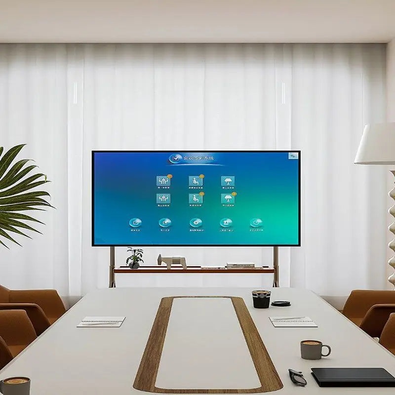 Soporte de suelo para TV de acero inoxidable, carro vertical móvil con ruedas, soporte de TV para sala de estar, dormitorio, colgador universal, estante de almacenamiento