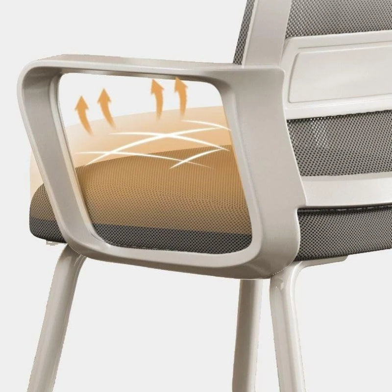 Silla de ordenador Silla gamer Silla ergonómica cómoda Silla sedentaria para oficina, reuniones, dormitorio, universidad, estudiantes, hogar, escritorio, taburete