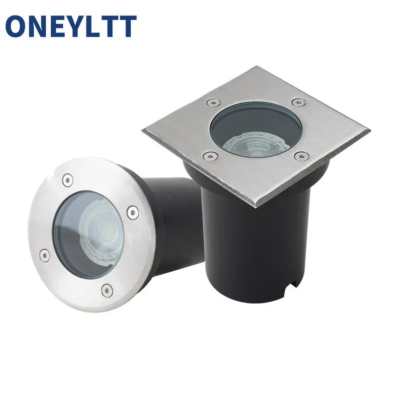 Foco LED empotrable para suelo 12V 85-265V Luces enterradas GU10 MR16 Foco empotrable exterior impermeable Lámparas de suelo subterráneas