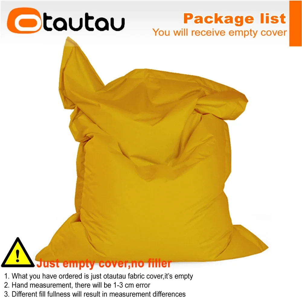 OTAUTAU M/L Funda para Puf de Exterior/Hogar 140x180cm DD103【¡Sin Relleno Dentro! ¡Usted Necesita Comprar el Relleno Por Sí Mismo!】