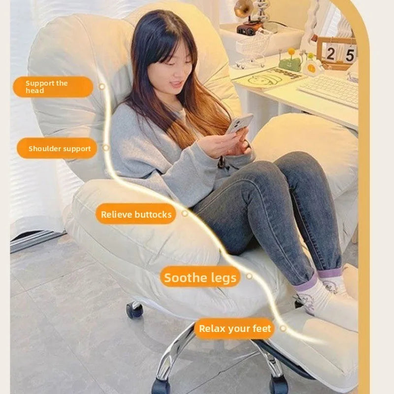 Silla ergonómica de oficina, silla de juego, sofá cómodo y suave, sedentario no cansado, Fauteuil De Bureau, material de oficina para el hogar